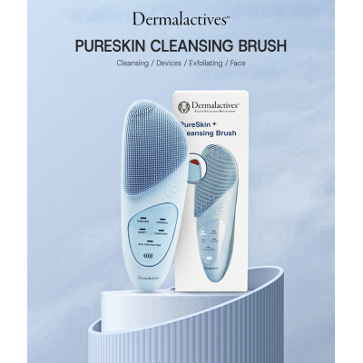 Щеточка для очищения лица с технологией звуковой вибрации Dermalactives PureSkin Cleansing Brush
