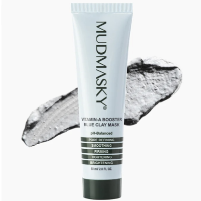 Глиняная маска для лица Mudmasky Vitamin-A Booster Blue Clay Mask 60 ml