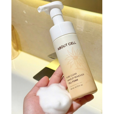 Пенка для снятия макияжа About Cell Pure Clear Makeup Remover Cell Foam 140 ml