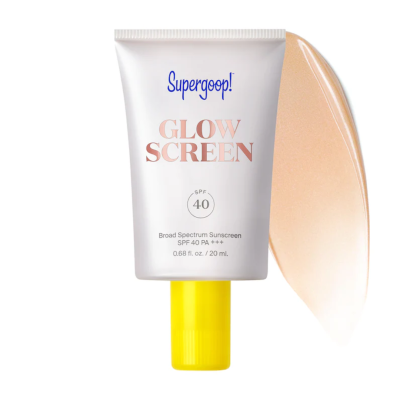 Солнцезащитный крем для лица с сияющим финишем Supergoop Glowscreen Sunrise SPF40 (20 ml) Mini