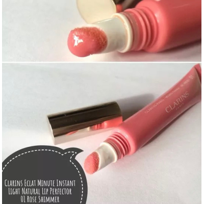 Блеск для губ Clarins Eclat Minute Instant Light Natural Lip Perfector (01 Rose Shimmer) 5 ml