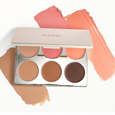 Кремова контурна палетка ICONIC London Multi-Use Cream Blush, Bronze and Highlight Palette 19.2 g 