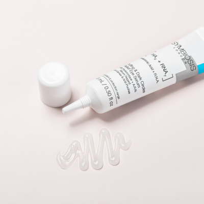 Сироватка для шкіри навколо очей Symbiosis London HA2 + RNA7 Hyaluronic Acid + R.N.A De-Puffing & Dark Circles Relief Eye Serum 15 ml