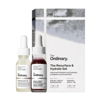 Лимитированный набор бестселлеров по уходу за лицом The Ordinary Resurface & Hydrate Set ​​​​​​​2x15 ml