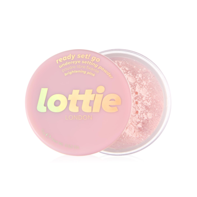 Фіксуюча пудра Lottie London Setting Powder Ready Set Go Brightening Powder (Pink) 5 g Mini