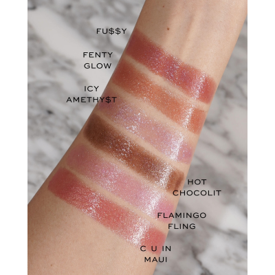 Глянцева помада для губ Fenty Beauty High-Shimmer Gloss Stick (Fussy 02) 3.6 g