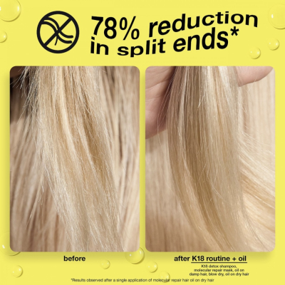 Відновлююча олія для пошкодженого і ослабленого волосся K18 Molecular Repair Hair Oil 4 ml Mini (без коробочки)