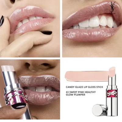 Увлажняющий блеск для губ Yves Saint Laurent Candy Glaze Lip Gloss Stick (02 Sweet Pink) 1 g