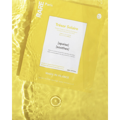 Успокаивающая тканевая маска для лица RARE Paris Tresor Solaire Soothing Face Mask (23 ml)