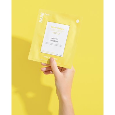 Успокаивающая тканевая маска для лица RARE Paris Tresor Solaire Soothing Face Mask (23 ml)