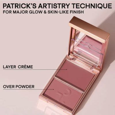 Палетка румʼян Patrick Ta Major Double-Take Creme & Powder Blush Duo (She Goes To The Gym) 10 g