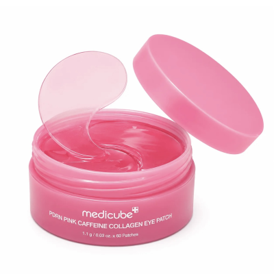 Гідрогелеві патчі з PDRN і кофеїном для шкіри навколо очей Medicube PDRN Pink Caffeine Collagen Eye Patch (60 шт) 85 g