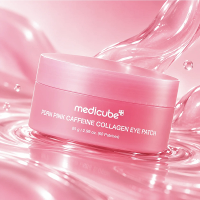 Гідрогелеві патчі з PDRN і кофеїном для шкіри навколо очей Medicube PDRN Pink Caffeine Collagen Eye Patch (60 шт) 85 g
