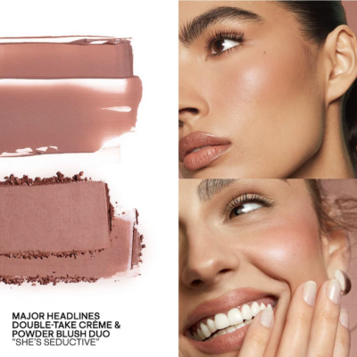 Палетка румʼян Patrick Ta Major Double-Take Creme & Powder Blush Duo (She's Seductive) 10 g