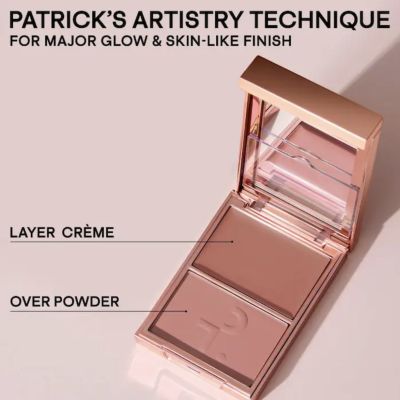 Палетка румʼян Patrick Ta Major Double-Take Creme & Powder Blush Duo (She's Seductive) 10 g