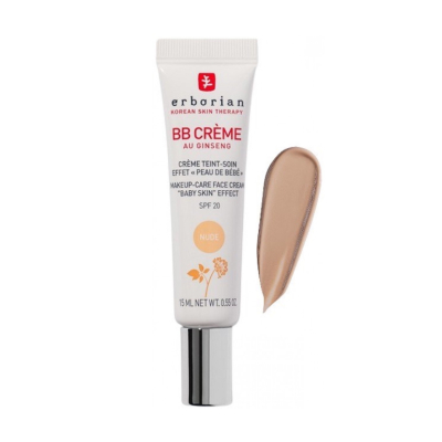 Тонуючий ББ-крем для ідеальної шкіри обличчя SPF 20 Erborian BB Cream SPF 20 (Nude) 15 ml