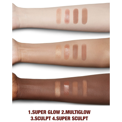 Контурна палетка Charlotte Tilbury Nudegasm Face Palette 4х3.8 g