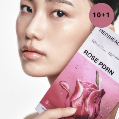 Тканинна маска для обличчя з екстрактом рози Mediheal Rose PDRN Essential Mask Healthy Glow (24 ml)