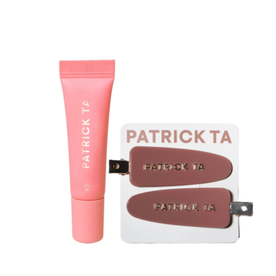 Набір Patrick Ta For Lips Major Moisture Smoothing Lip Balm & Creaseless Hair Clips (Pink Salted Caramel) 5 ml