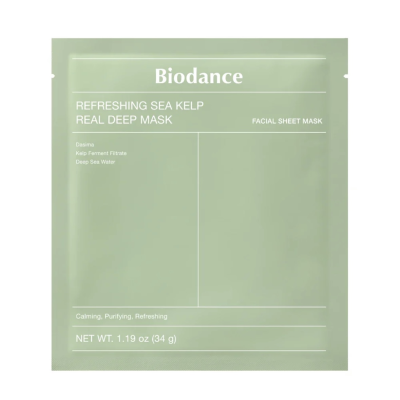 Заспокійлива гідрогелева маска Biodance Refreshing Sea Kelp Real Deep Mask (34g)