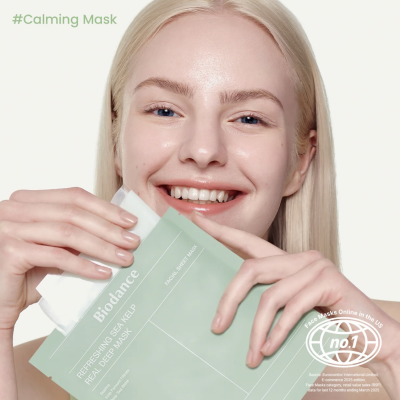 Успокаивающая гидрогелевая маска Biodance Refreshing Sea Kelp Real Deep Mask (34 g)
