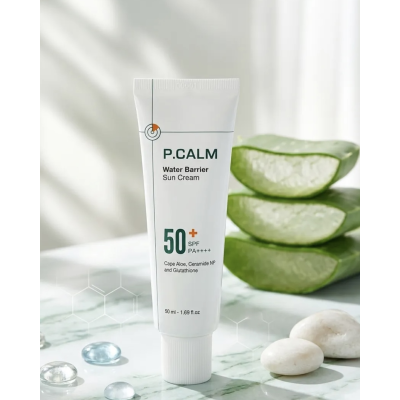Зволожувальний сонцезахисний крем для обличчя P.CALM Water Barrier Sun Cream SPF50 (50 ml)