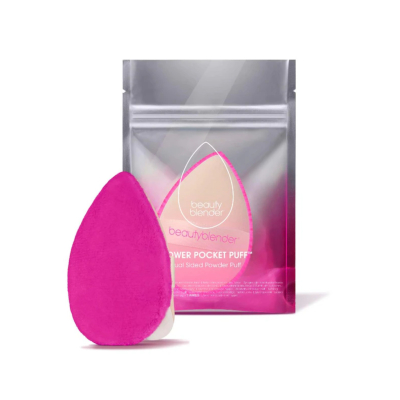 Двойная пуховка для рассыпчатой и сухой пудры Beautyblender Power Pocket Puff Dual-Sided Powder Puff for Setting and Baking 