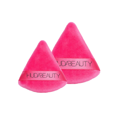 Набір пуховок для пудри Huda Beauty Easy Bake Powder Puff Duo (Малиновий)