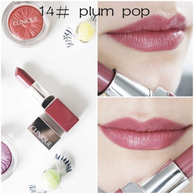 Помада для губ Clinique Pop Lip Colour + Primer (14 Plum Pop) 2.3 g Mini