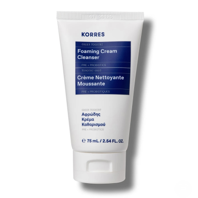Кремова пінка для вмивання Korres Greek Yoghurt Foaming Cream Cleanser 75 ml Travel Size