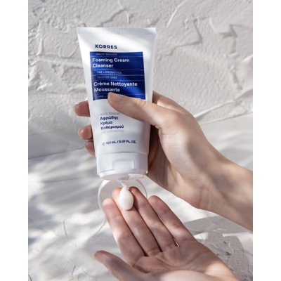 Кремова пінка для вмивання Korres Greek Yoghurt Foaming Cream Cleanser 75 ml Travel Size
