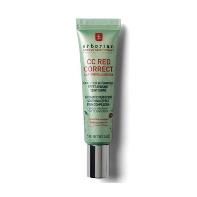 Коригуючий СС-крем, приховуючий почервоніння та недосконалості шкіри Erborian CC Red Correct 15 ml