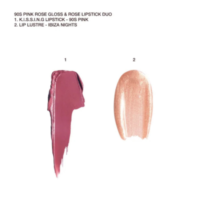 Набор для губ Charlotte Tilbury 90ʼs Pink Rose Gloss & Rose K.i.s.s.i.n.g Lipstick Duo