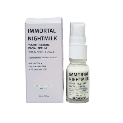 Восстанавливающая сыворотка с 0.5% ретинолом Provence Beauty Immortal Nightmilk Youth Restore Serum 10 ml Mini