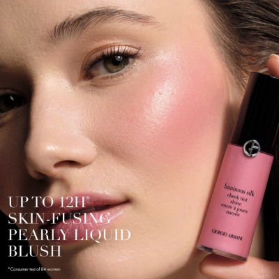 Жидкие сияющие румяна Giorgio Armani Luminous Silk Cheek Tint Shine (Magnetic Mauve 62S) 12 ml