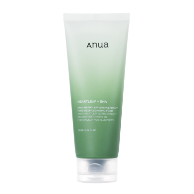 Пенка для глубокого очищения кожи Anua Heartleaf Quercetinol Pore Deep Cleansing Foam 150 ml (из набора, без уп.)