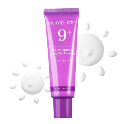 Сонцезахисна есенція для обличчя Numbuzin No.9 NAD+ Peptides Dewy Sun Essence SPF50 (50 ml)
