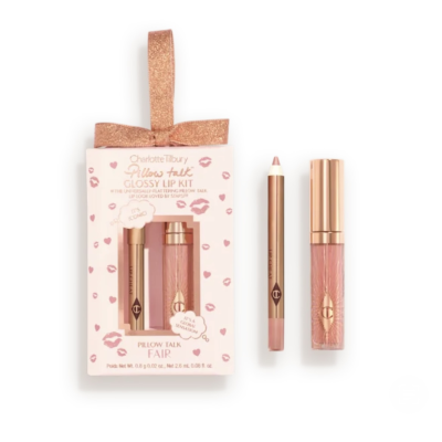 Набір для макіяжу губ Charlotte Tilbury Pillow Talk Mini Glossy Lips Duo (Pillow Talk Fair)