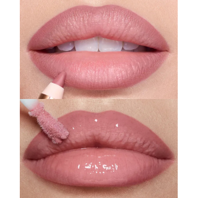 Набір для макіяжу губ Charlotte Tilbury Pillow Talk Mini Glossy Lips Duo (Pillow Talk Fair)