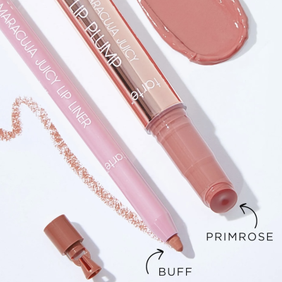 Набор для губ Tarte Maracuja Juicy Lip Icons Plump & Liner Duo (Primrose, Buff)