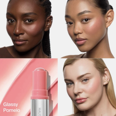Кремові румʼяна Haus Labs by Lady Gaga Color Fuse Glassy Lip + Cheek Blush Balm Stick (Glassy Pomelo) 5 g