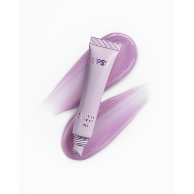 Блиск-ліппер для губ Lipss Ceramides & Peptides Lipper Bye Bye Stress (ліловий із срібними блискітками) 9 ml