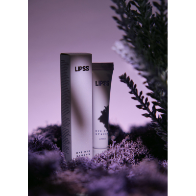 Блиск-ліппер для губ Lipss Ceramides & Peptides Lipper Bye Bye Stress (ліловий із срібними блискітками) 9 ml