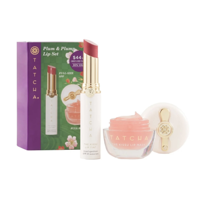 Набір для губ Tatcha Plum & Plump Lip Set