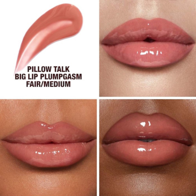 Блиск - плампер для губ (Fair/Medium) Charlotte Tilbury Pillow Talk Big Lip Plumpgasm Plumping Lip Gloss 5.5 ml