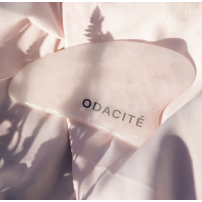 Скребок Гуаша Odacite Gua Sha Crystal Contour Rose Quartz
