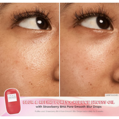 Сироватка-праймер з блюр-ефектом Glow Recipe Strawberry BHA Pore-Smooth Blur Drops 5 ml