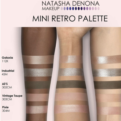 Палетка тіней Natasha Denona Mini Retro Palette 4 g