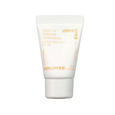 Сонцезахисний крем для обличчя Innisfree Daily UV Defense Sunscreen Broad Spectrum SPF36 (10 ml)