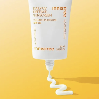 Солнцезащитный крем для лица Innisfree Daily UV Defense Sunscreen Broad Spectrum SPF36 (10 ml)